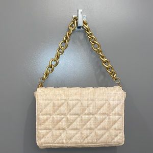 Zara Quilted Chain Strap Shoulder Bag